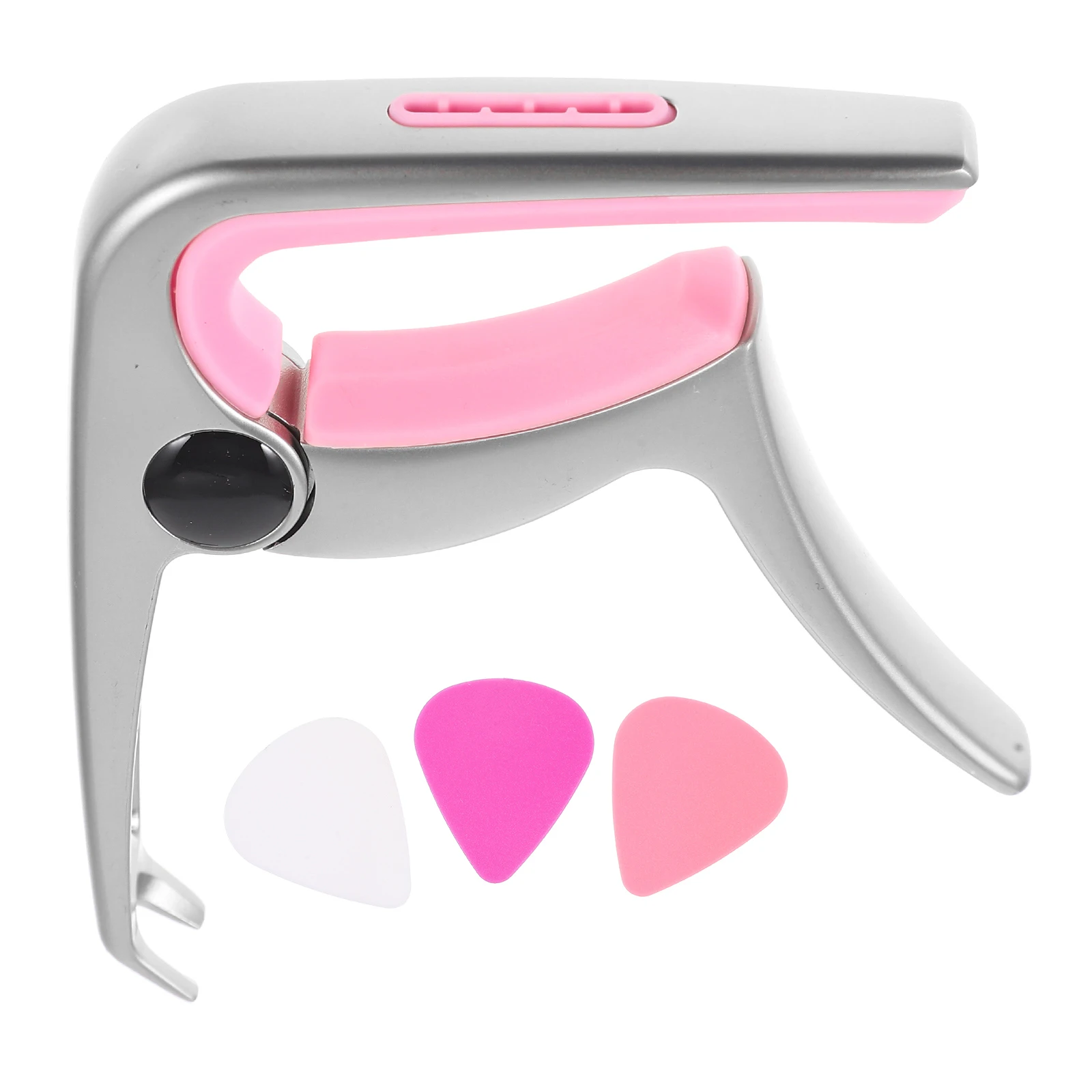 

Pink Guitar Capo for Acoustic Electric Classical Guitars Ukelele Tuning Clip Voice Changer Durable Guitar Accessories Set