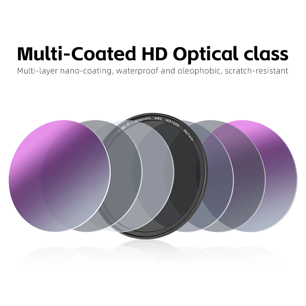 Giai Kit filtro lente magnética, B anel magnético, ND8, ND16, ND64, ND1000