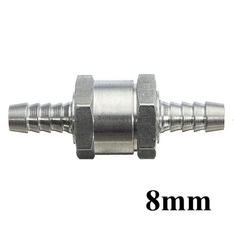 One Way 6/8/10/12/14/16mm 6 Size Valves Aluminium Alloy Fuel Non Return Check Valve One Way Fit Carburettor Wholesale Price