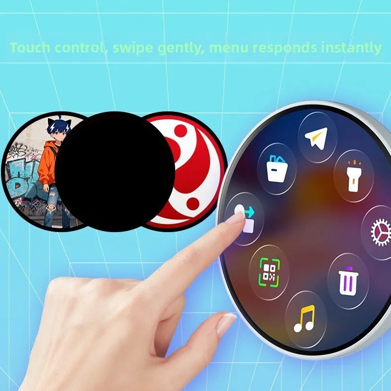 

Универсальный динамический электронный значок с цифровым дисплеем для аниме-мерча, игровой периферии, отличный подарок на день рождения