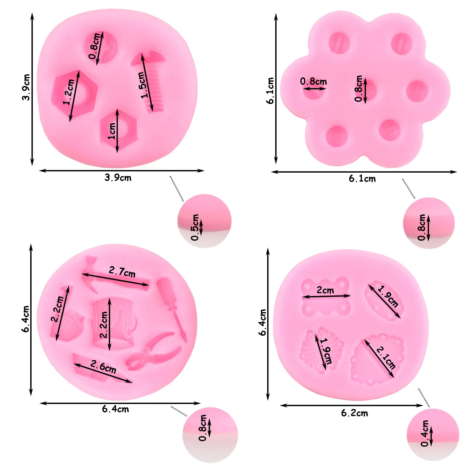 Hand Tools Silicone Mold Construction Tools Fondant Molds Cake Decorating Tools Chocolate Gumpaste Mould Candy Resin Clay Moulds