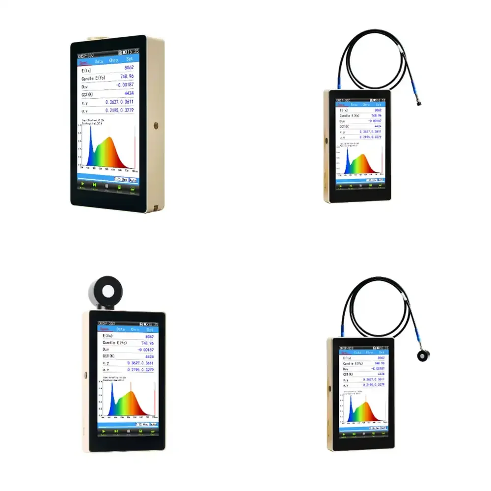 

OHSP-350C for Spectral Irradiance Colorimeter for LED Lighting Testing UV Visible NIR Spectrum for CCT CRI Lux