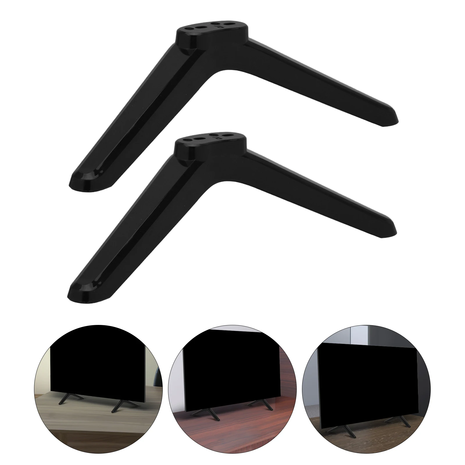 

Sturdy Stand Base Universal Replacement Legs Adjustable Feet for Televisions Computer Monitors Tabletop Pedestal Riser