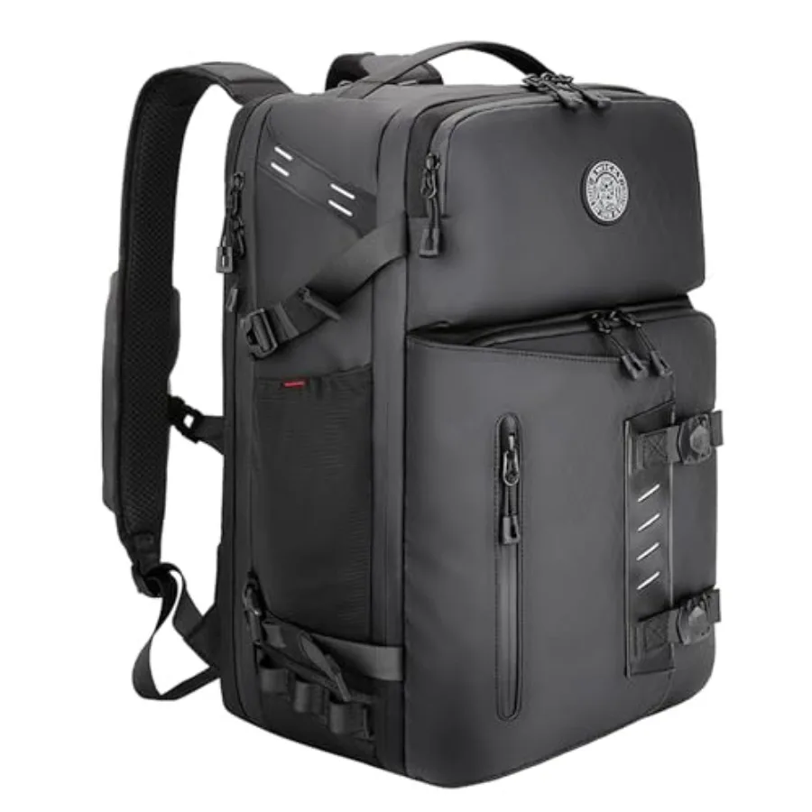 

40L Travel Backpack for Men TSA Friendly Carry-On 17.3 Laptop Sleeve Water-Resistant Quick-Access Phone Pocket Large Weekender