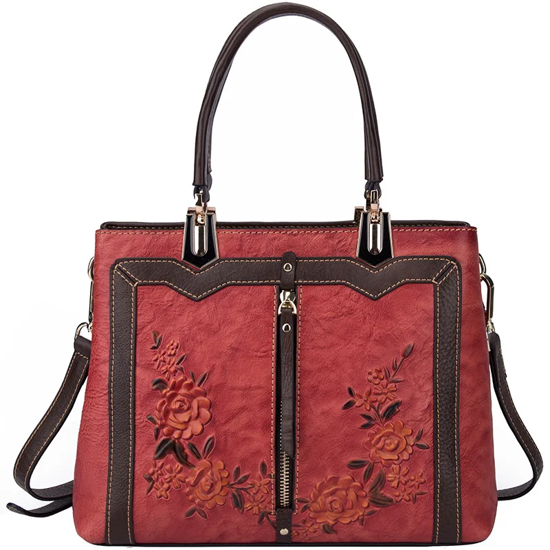 MOTAORA torba damska Retro prawdziwej skóry luksusowe torebki damskie 2024 nowa ręcznie robiona torba Crossbody torby o dużej pojemności damskie