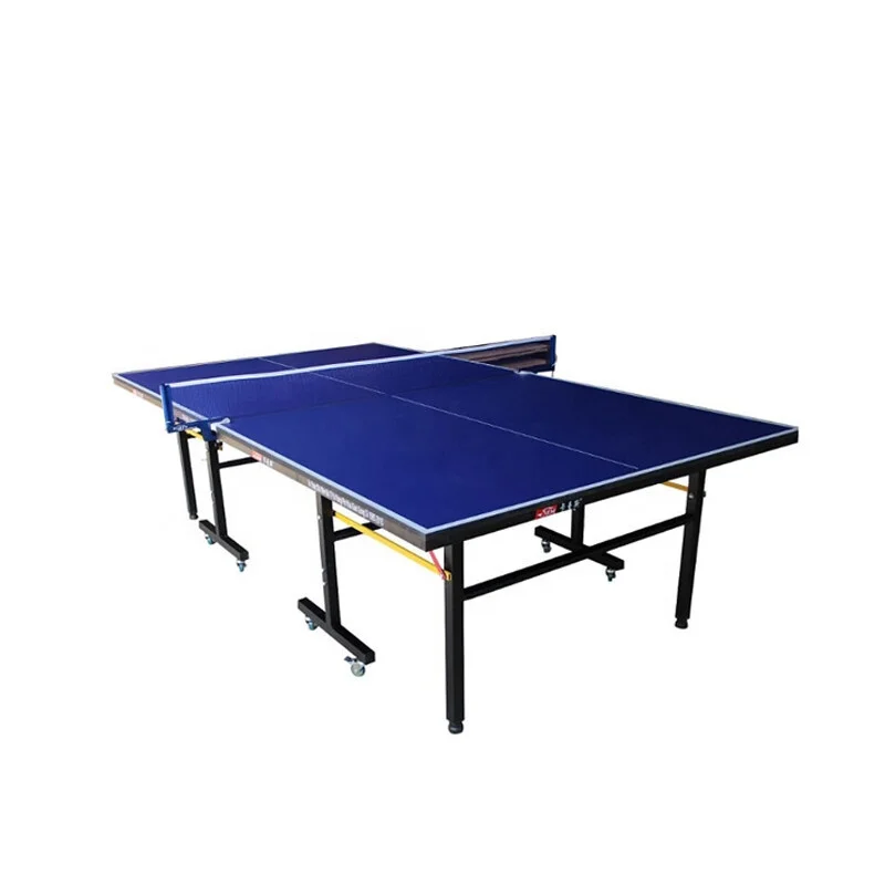 Professional International Standard Durable Foldable Indoor Double Folded Table Tennis Table Ping Pong Tablepromote sales