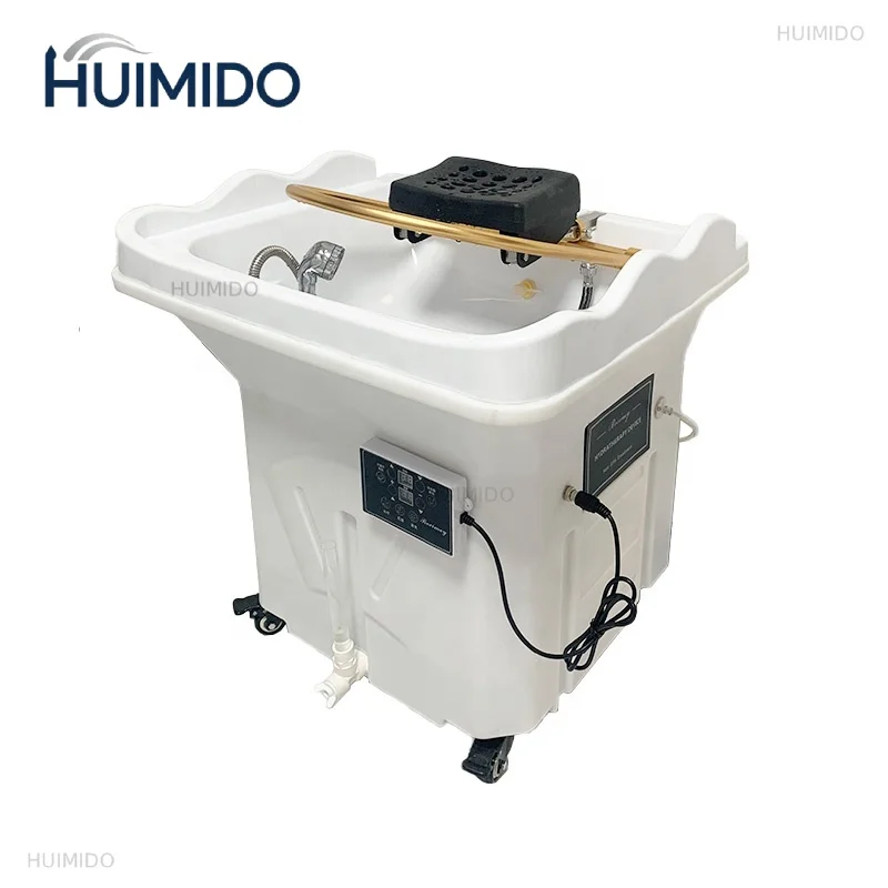 Mobile Head Basin Constant Temperature Water Circulation Beauty Salon Massage Chair Head Basin Massage Shampoo Basin