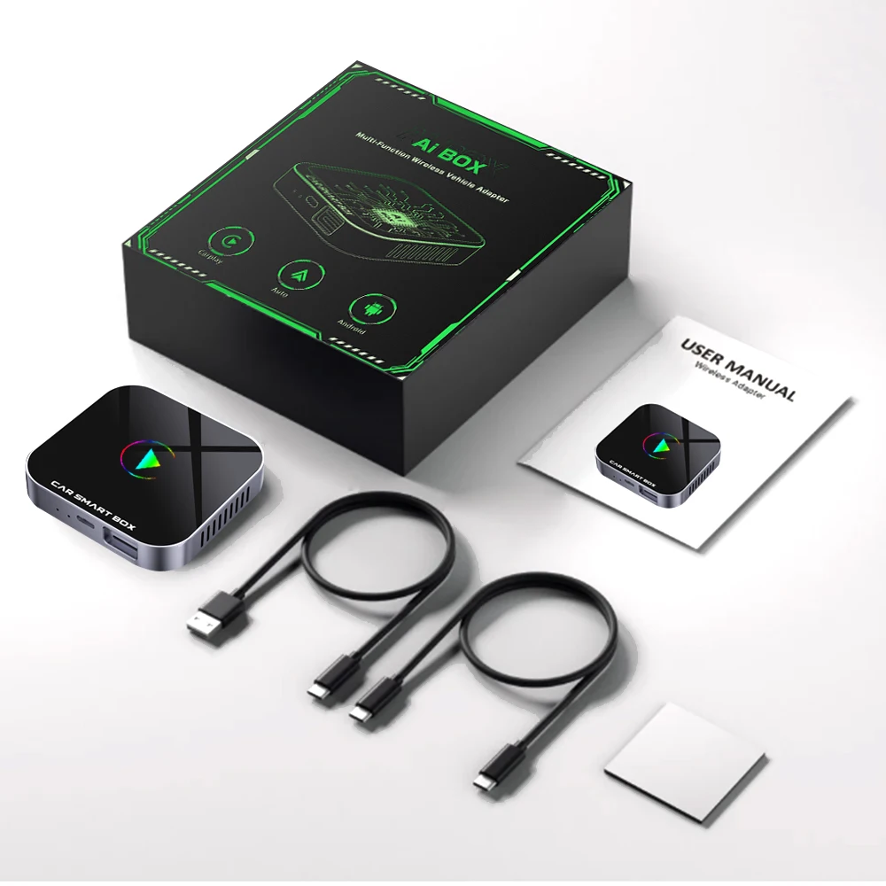 

Boyi Carplay Box Android Auto Carplay Wireless Adapter Car Play Ai Box Android 13 Universal Wireless Carplay for Screen