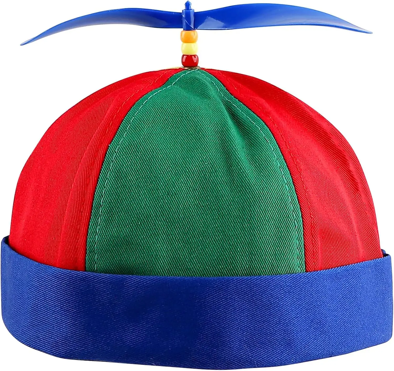 

Framendino, Rainbow Detachable Hat Helicopter Adult Propeller Cap with Bamboo Dragonflies