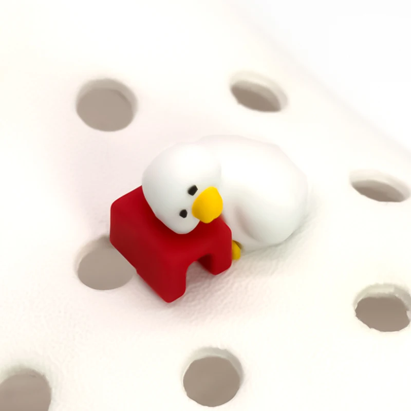 1 Stück 3D-Schuhcharms für Kinder, Panda, Katze, Gans, Koala, Tierpins, Niedliche Schuhaccessoires und Dekorationen für Damen und Herren, Clog-Schnallen – Detail 17