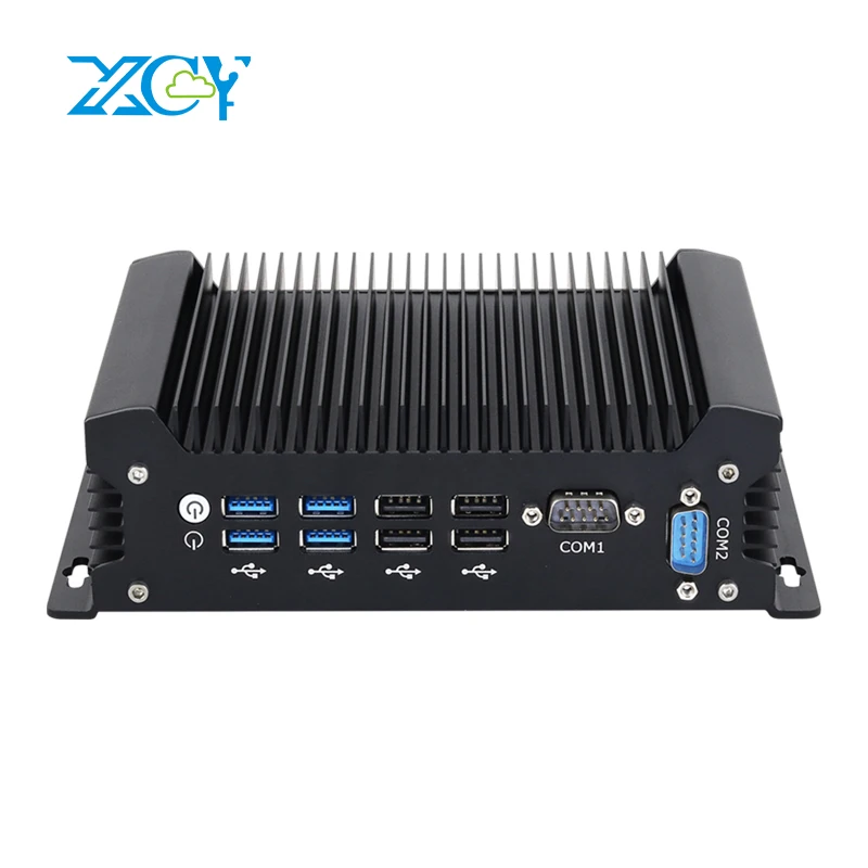 XCY 팬리스 IoT 산업용 미니 PC 인텔 코어 I5-1335U 2개 COM RS232 포트 2개 LAN 포트 8개 USB 포트 WiFi SIM 4G LTE 윈도우 10/11 리눅스 PXE WOL 지원 썸네일 7