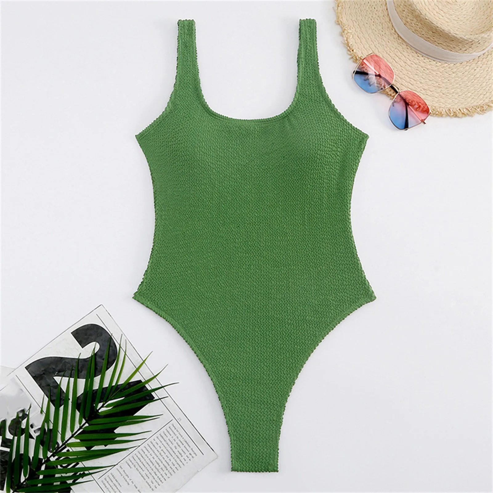 Solid Swimwear Female Backless Brazilian Monokini Bodysuit Bathing Suit Swimming Suit Thong 2024 Sexy Women One Piece Swimsuit