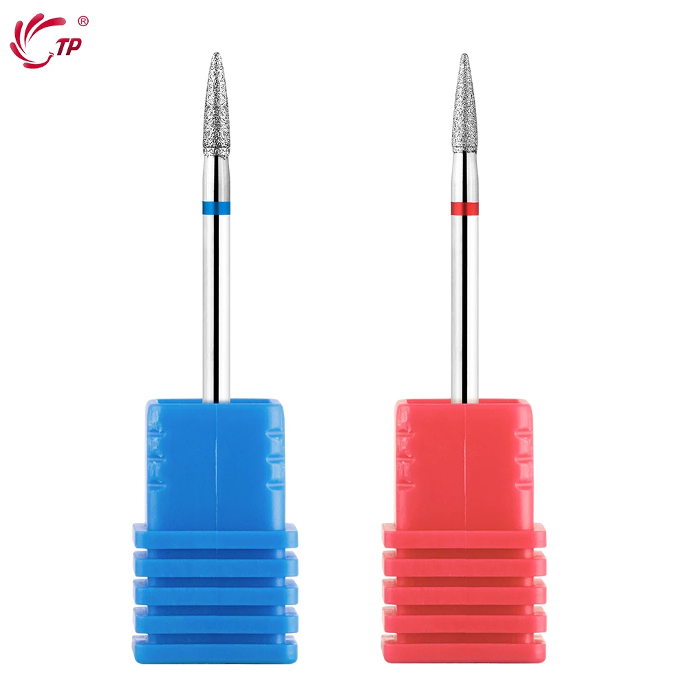 

TP Nail Drill Bit 3/32'' Diamond Nail Bits Manicure Pedicure Cuticle Clean Files Rotary Milling Cutter Drill Burrs Remove Tools