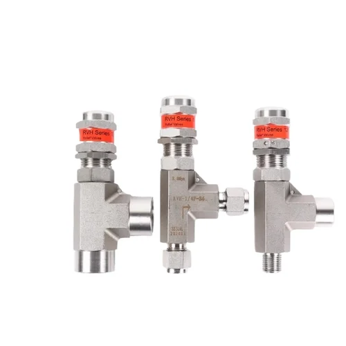 Imagen 2 del producto Alta presión 1/8 1/4 3/8 1/2 ""BSP NPT macho hembra ángulo 316L resorte de acero inoxidable alivio de presión válvula de seguridad liberación de aire