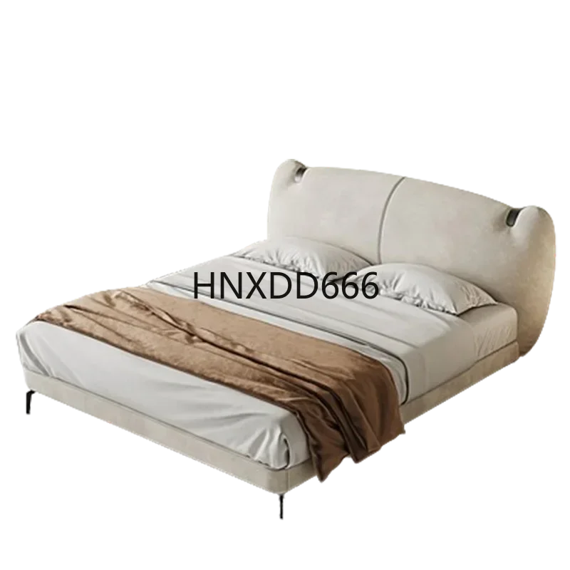

Simple Headboard Double Bed Designer Full Size Modern Queen Double Bed Home Wood Sleeping Cama Matrimonio Bedroom Furniture