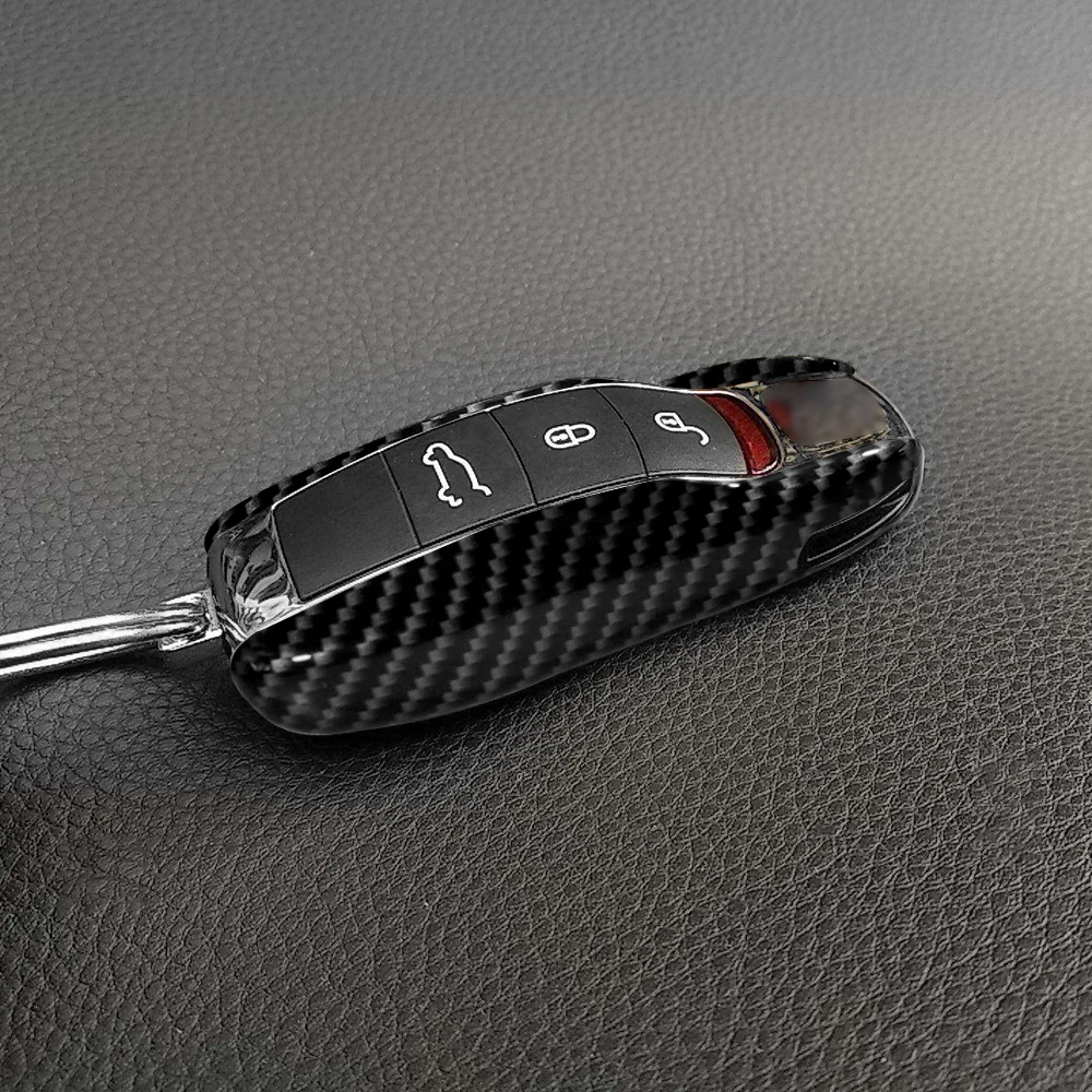 Per Porsche Cayenne Macan 911Boxster Cayman Panamera Car Key Case Cover Shell Key Shell Holder Cover plastica 1 paio