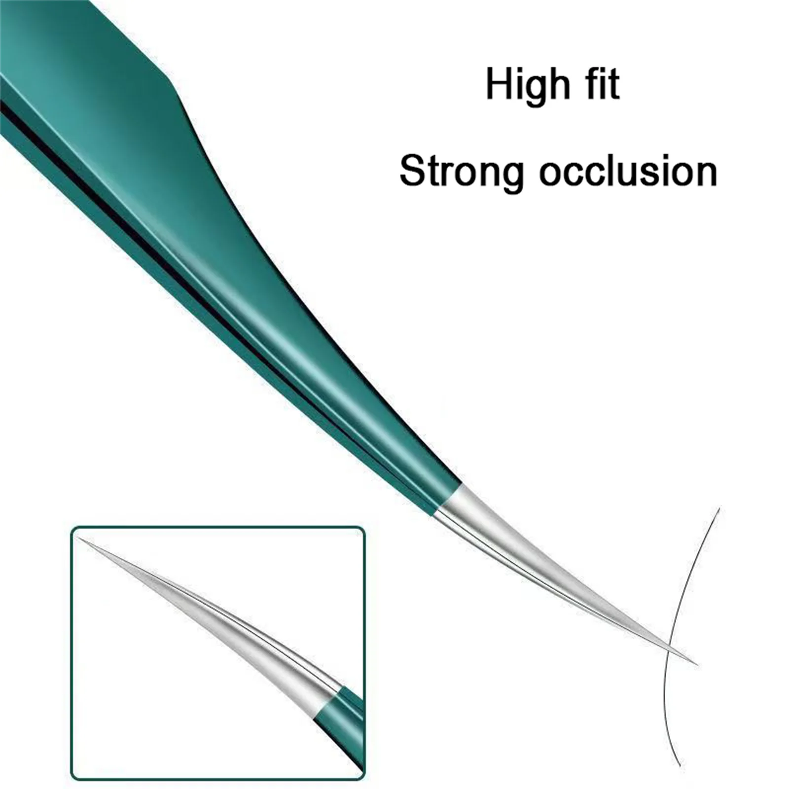 Valse wimperpincet Roestvrijstalen precisiepunt voor wimperverlenging en professionele make-uptool