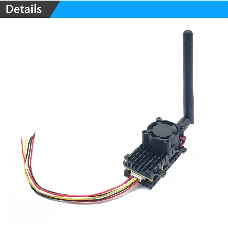 Long distance Over 2Km Range 5.8Ghz 2W 2000mW FPV Wireless Transmitter 48CH With heat sink and fan For RC Quadcopter Airplane