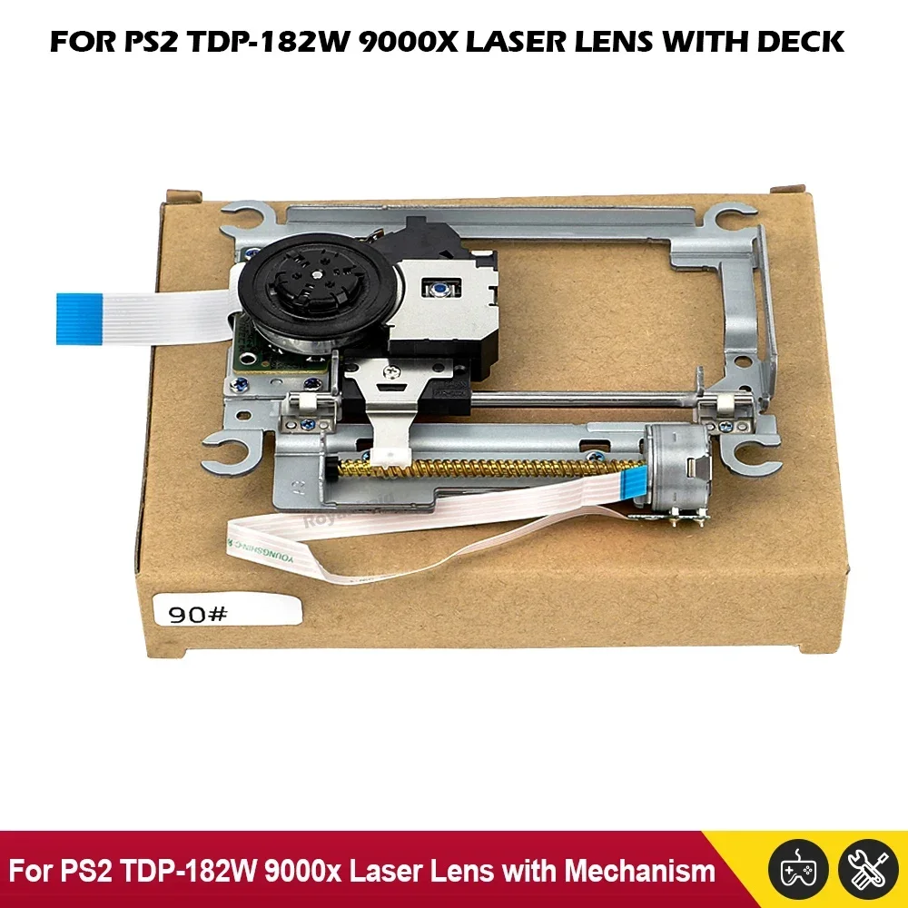 

НОВАЯ лазерная линза TDP-182W TDP 182W TDP182W для PS2 Slim с механизмом декового модуля, оптическая лазерная головка 9000X 90000, замена