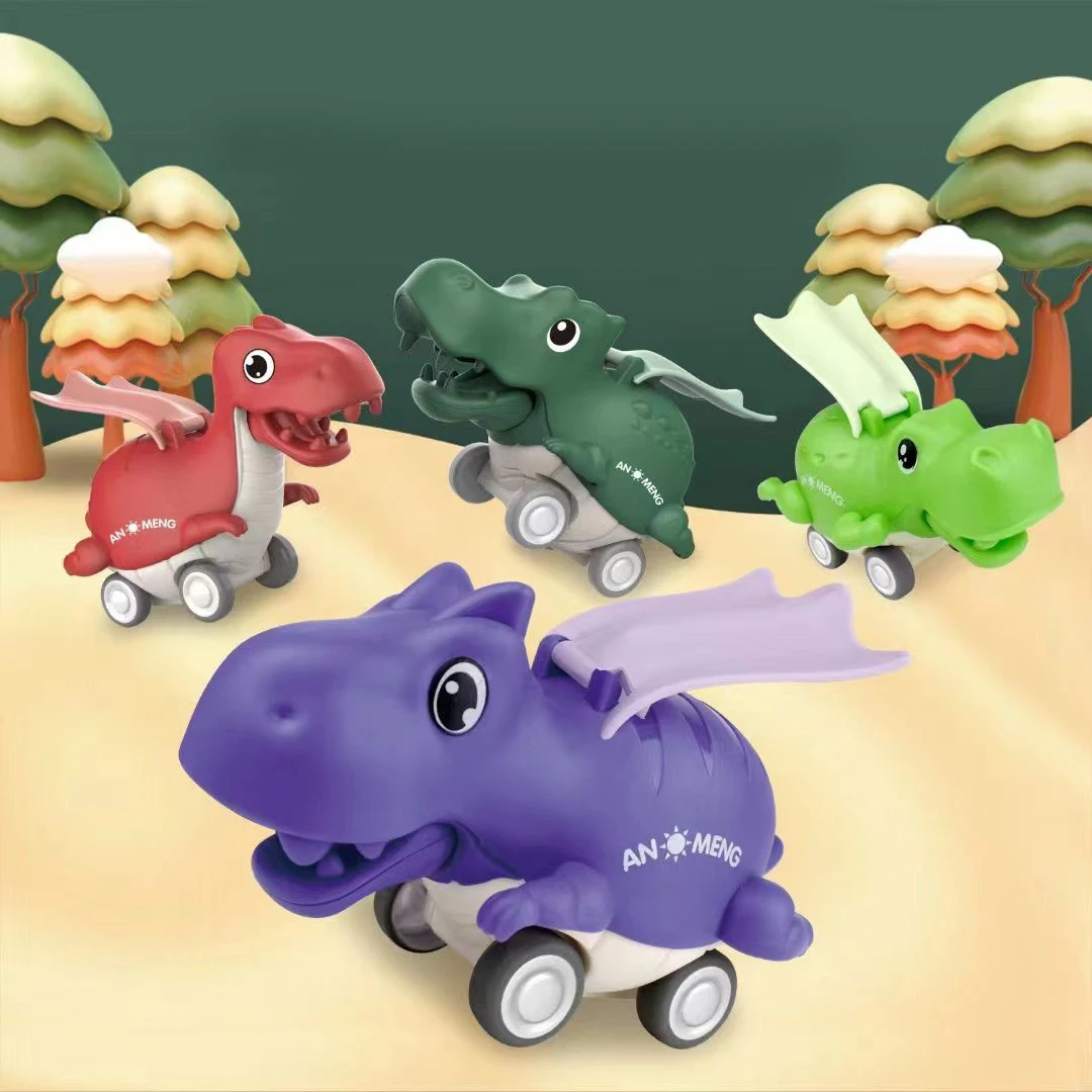 

Cartoon Jurassic Dinosaur Press Inertia Toy Car Toy Car Motorcycle Children's Toy Educational Model Birthday Christmas Gift