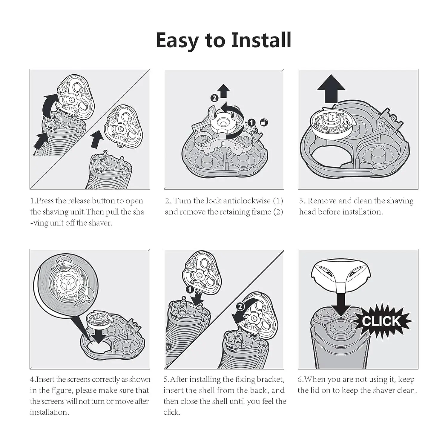 شفرة رأس بديلة لسلسلة ماكينة الحلاقة (S5xxx) #1