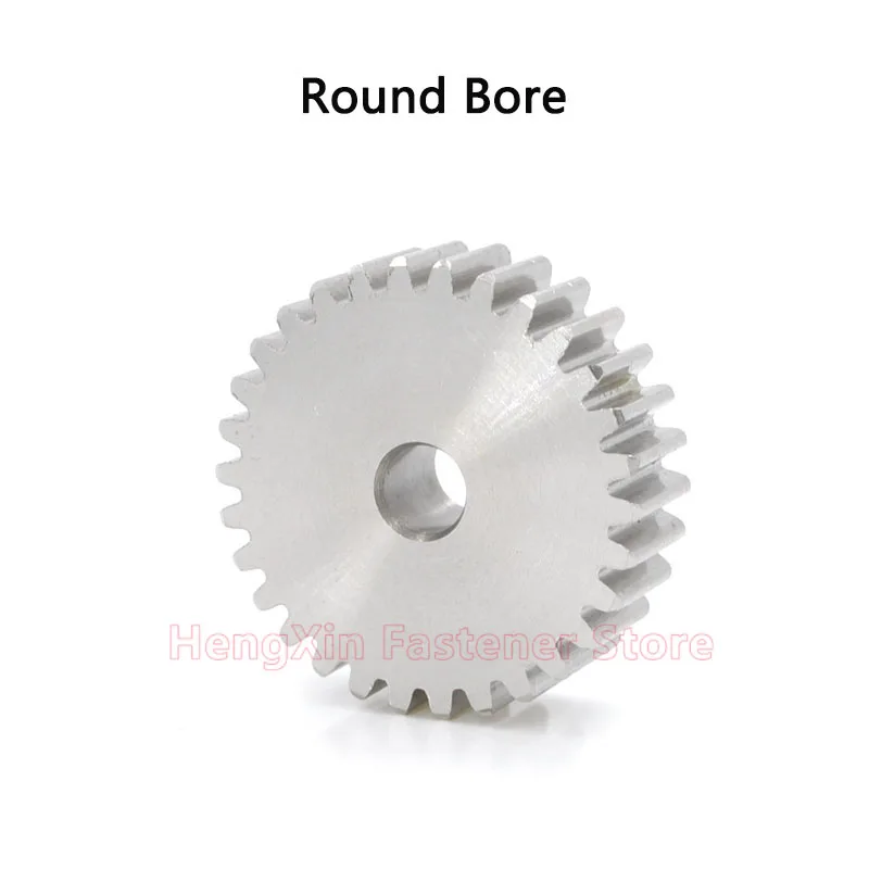 1pcs 42T-68T 304 Stainless Steel Spur Gear 1 Module 42/44/45/48/50/52/55/56/58/60/62/64/65/66/68 Teeth 1M Cylindrical Gears