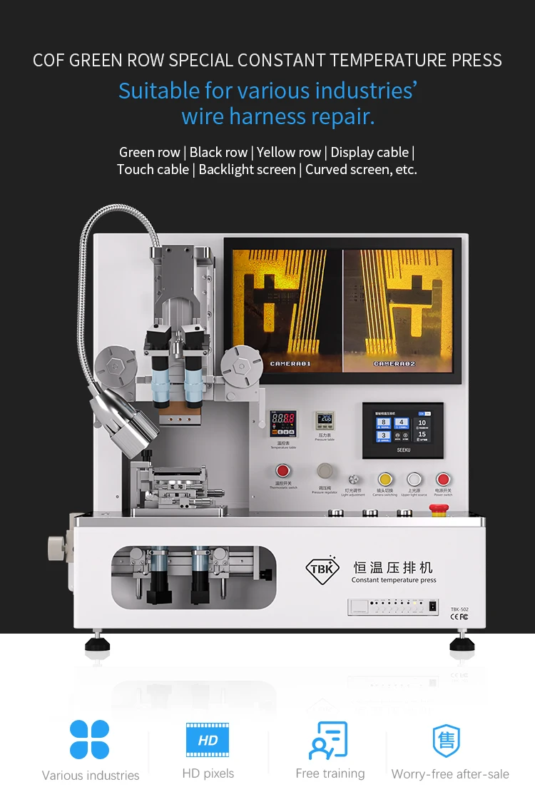 TBK-502 COF Bonding Machine LCD Touch Flex Change Repair Machine Screen Cable Repair Constant Temperature Hot Repair MachineAR
