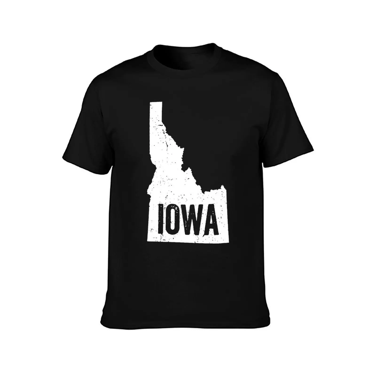 Idaho Iowa Funny Geography Mix up T-Shirt Work Outdoor for Men T-Shirt