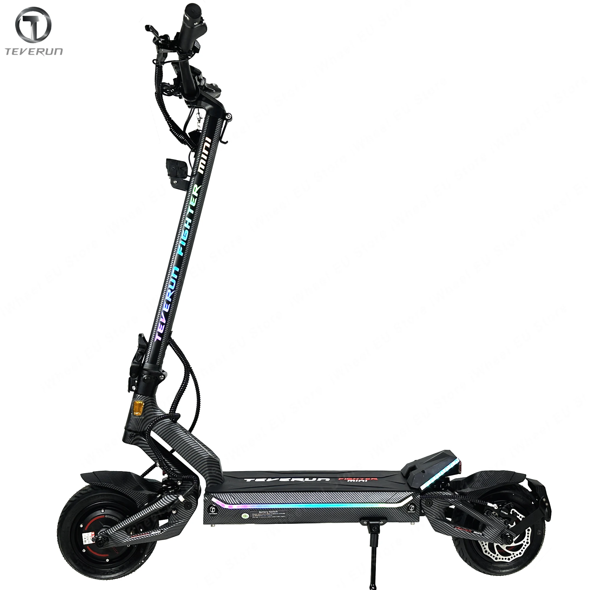 2026 New Teverun Fighter Mini Pro 60V 31.8Ah Smart BMS Dual Motor 10Inch Build-in TFT 4Inch Display NFC Full Hydraulic Brake