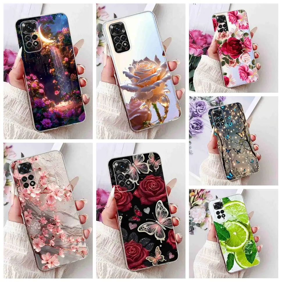 For Xiaomi Redmi Note 11 Pro 4G Case New Fashion Soft Silicone Phone Case For Redmi Note 11 11E Note11E Pro Cover Housing 6.67