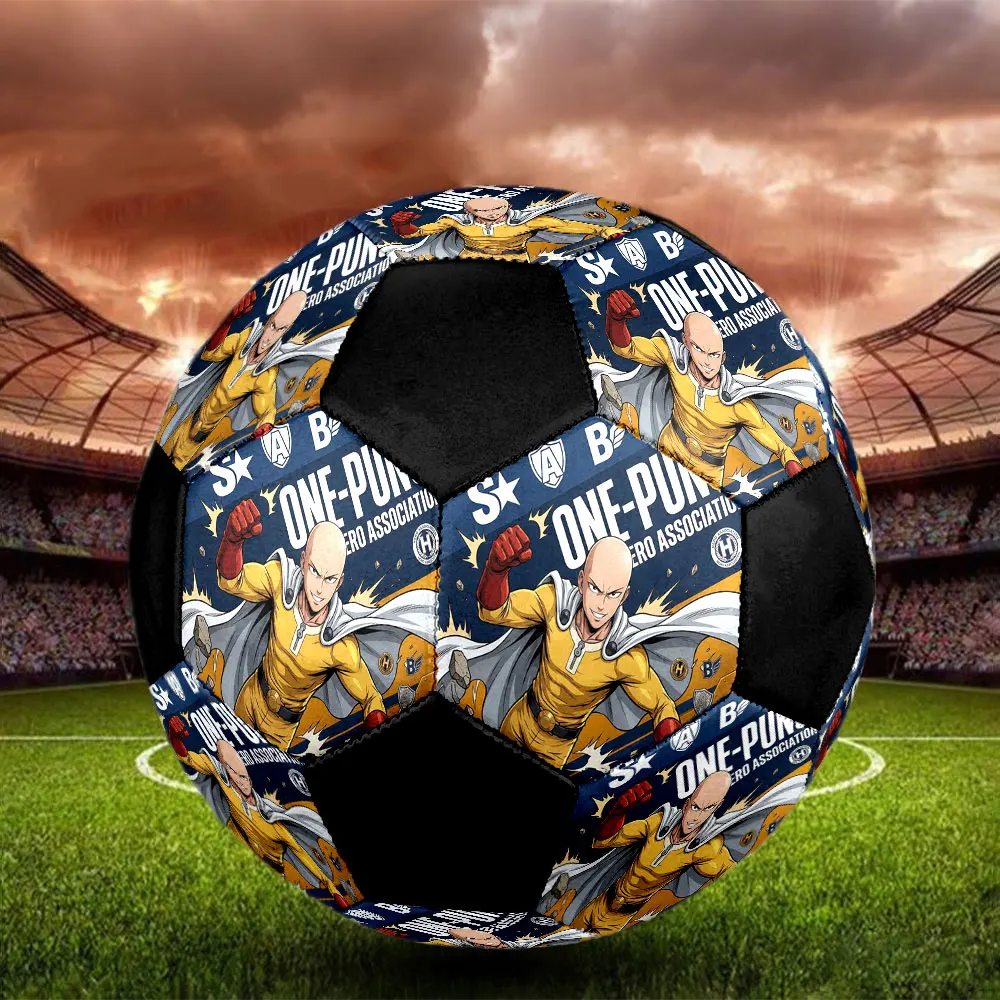 1PC One-Punch Man Football Soccer Ball Size 5 Outdoor Football Fashion Team Training Great For Sports Fans HE51 view 3