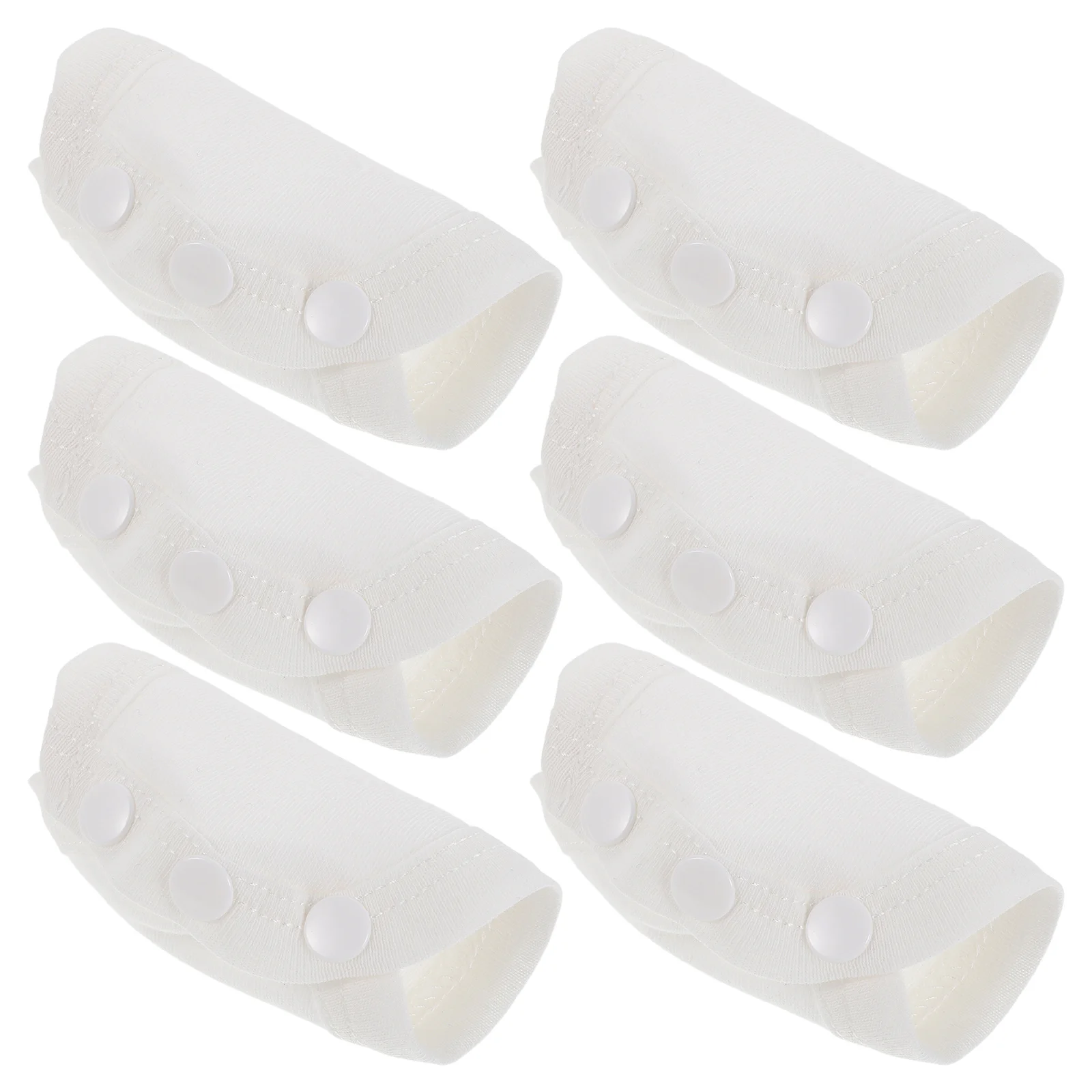 

Комплект из 6 удлинителей для детских боди: белые хлопковые подкладки на кнопках для увеличения длины комбинезонов и подгузников для роста малышей