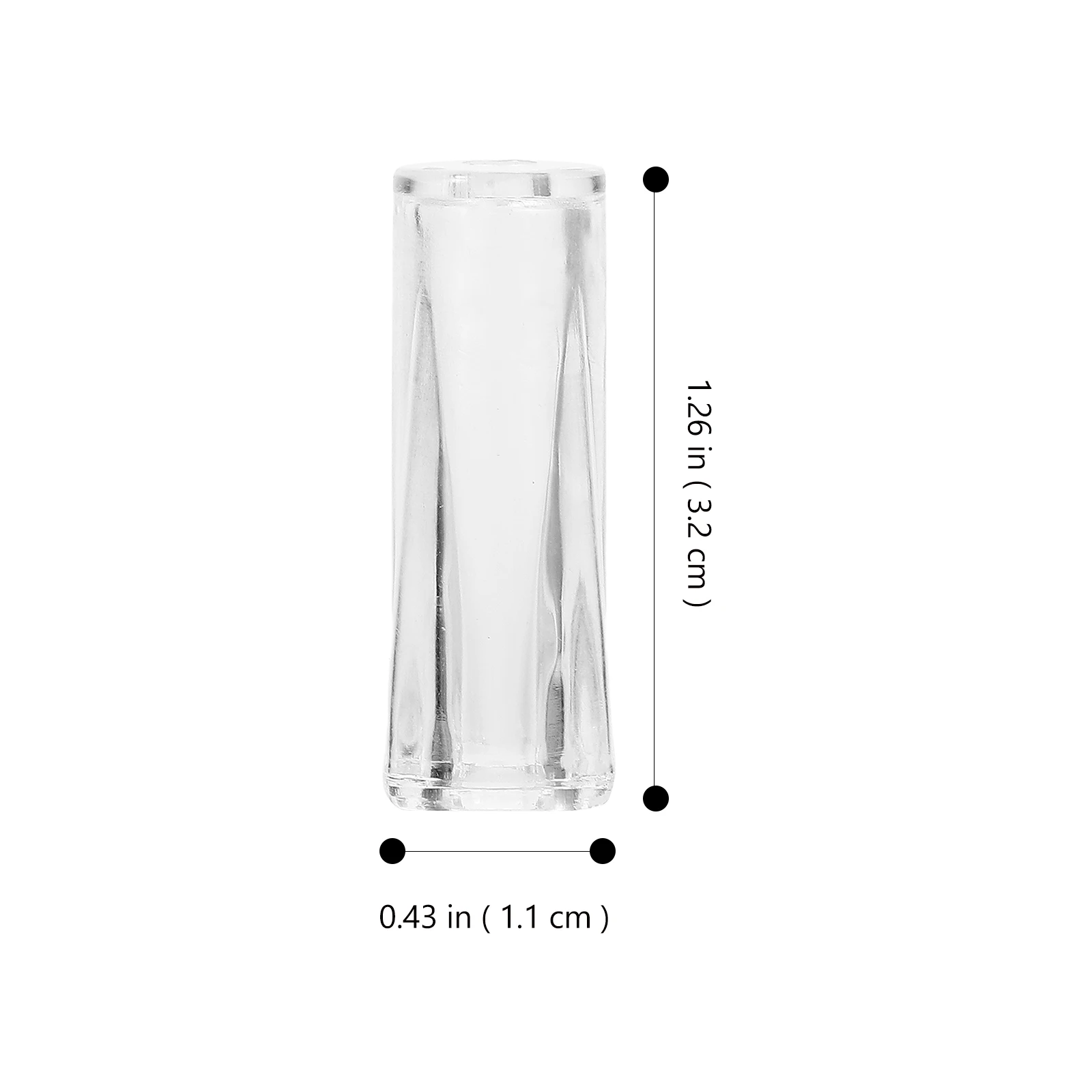 10Pcs Clear Tilt Rod Vertical Blind Accessories Wand End Handles Blind Parts Household Window Opener Pole Curtain End Handle