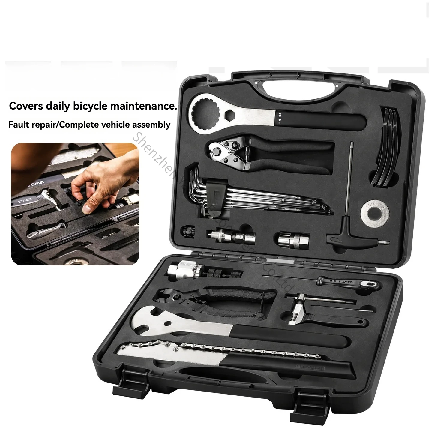 Bicycle Multifunctional Toolbox Repair and Maintenance Combination Set Vehicle Assembly and Repair Portable Storage