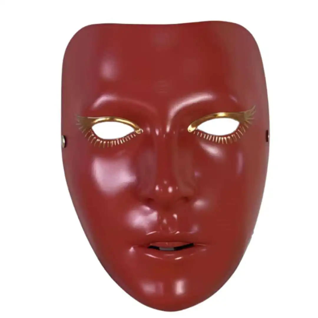 Handicrafts Full Face Mask For Live Streaming Party Cosplay Movie Costume Masquerade Prop Halloween Chrismas Resin Retro