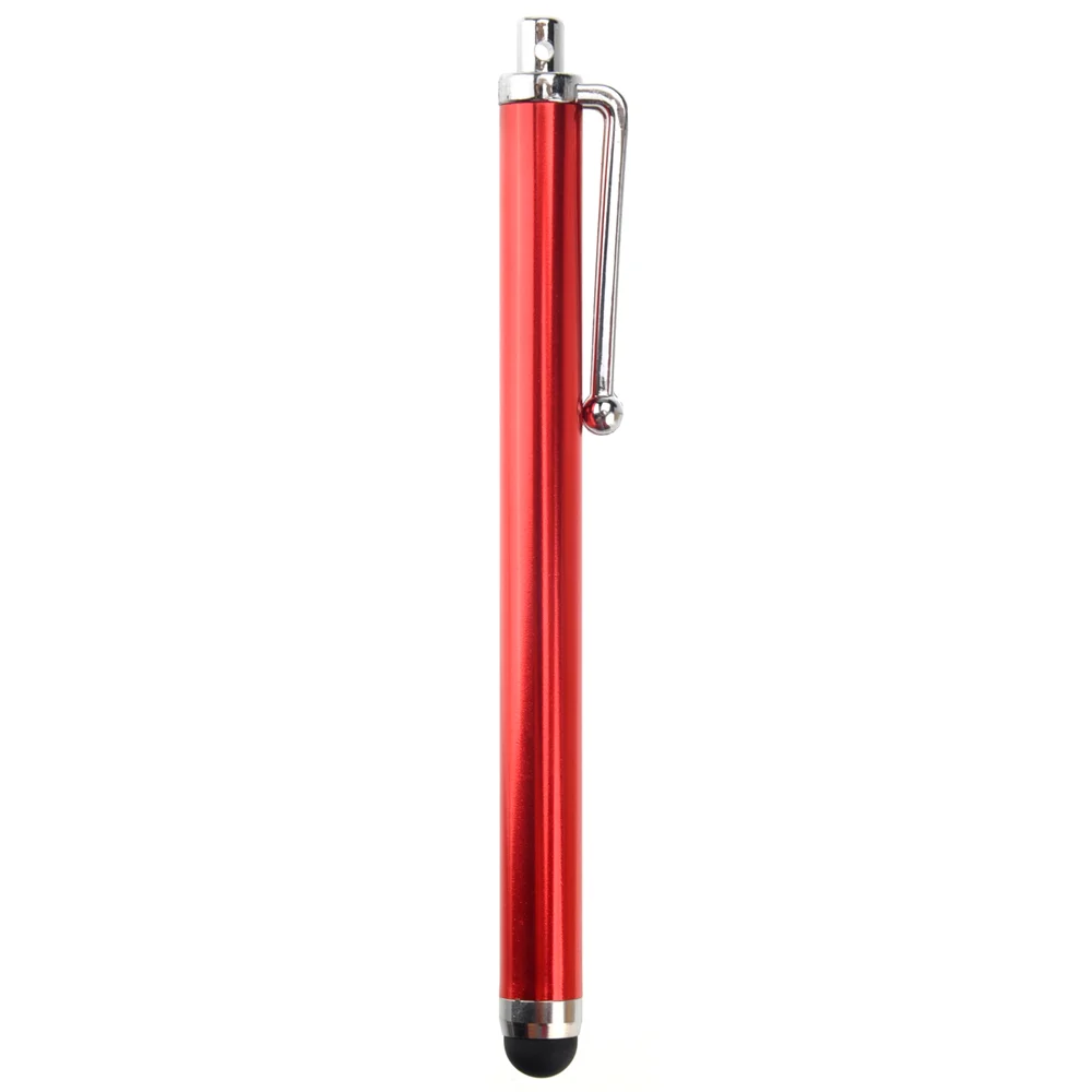 Lápiz táctil Stylus con punto táctil de goma para 2 (rojo)