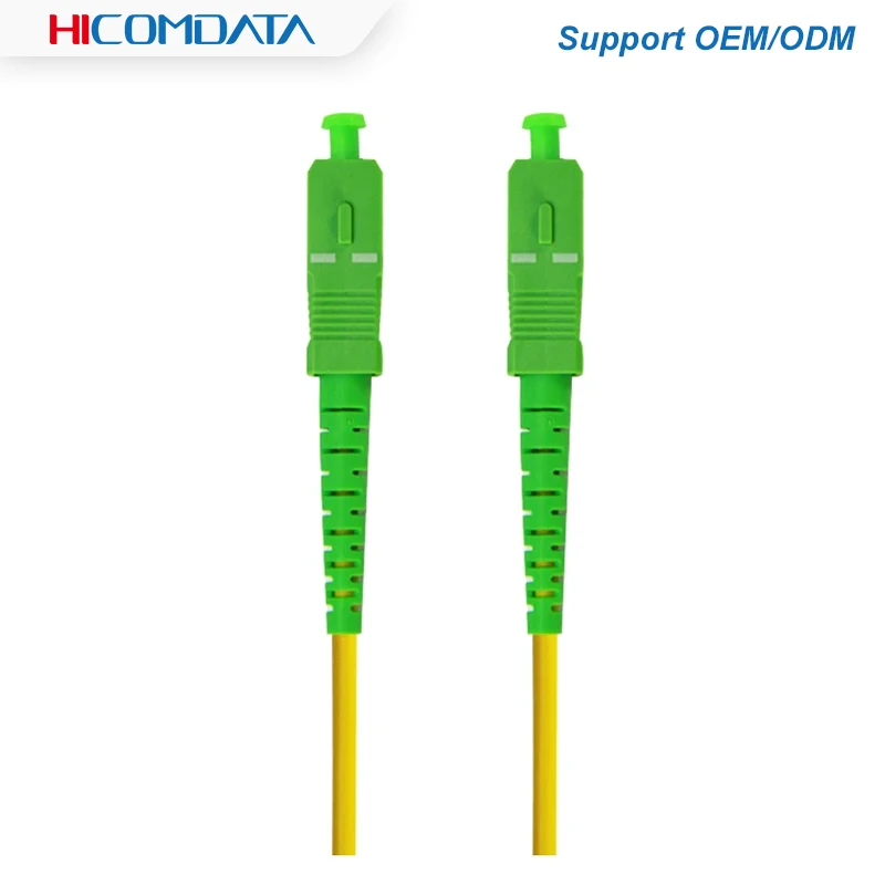 SC/cabo remendo fibra ótica do único modo SC SC SC SM 2.0mm 3.0mm 9/125um FTTH cabo remendo fibra ótica 1m