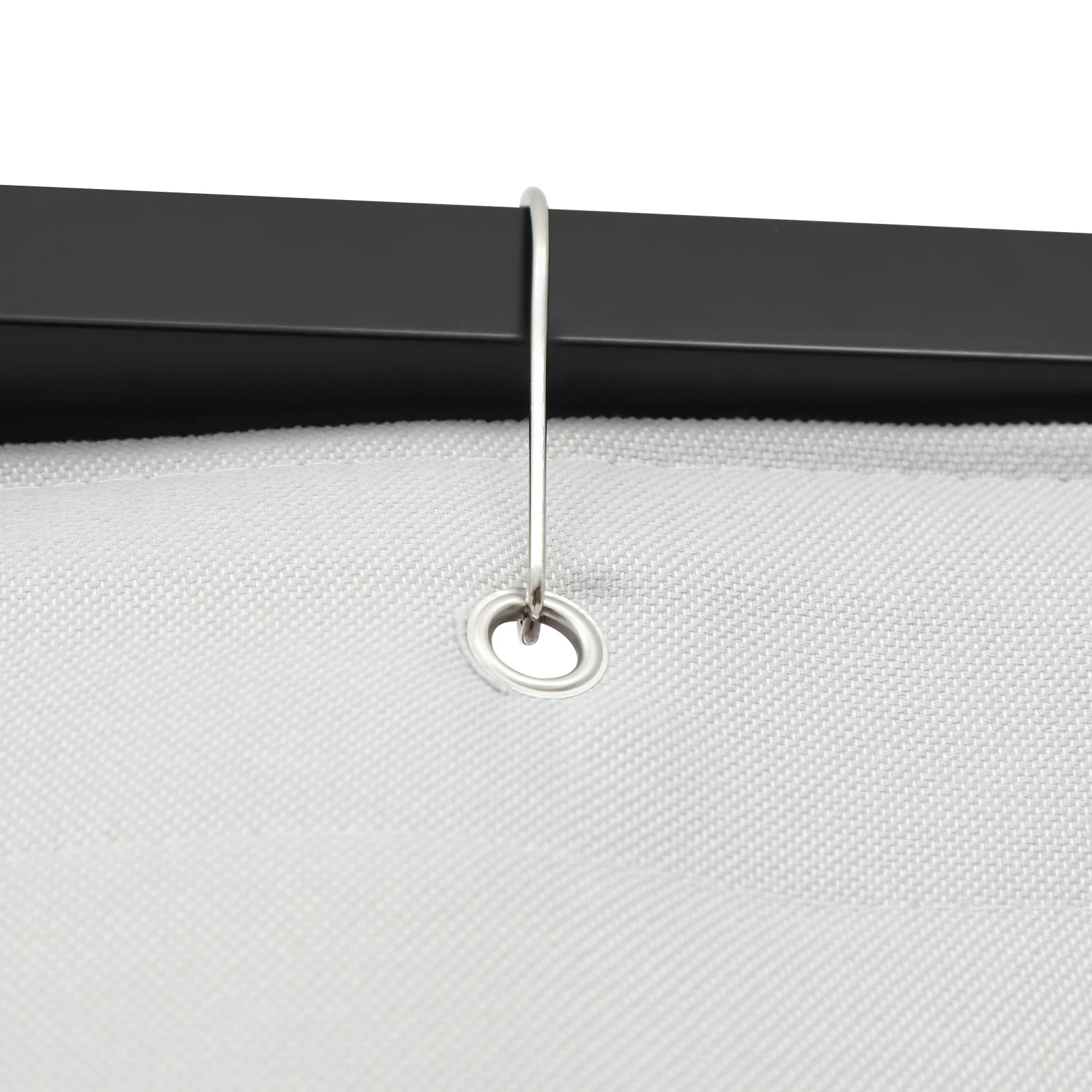 Tragbare Umkleidekabine 1*1*2 m Freistehend Hohe Tragfähigkeit Ankleidezimmer für Bekleidungsgeschäfte Grau/Schwarz – Detail 22