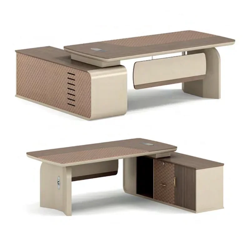 

#for Modern light luxury fashion president chairman's home writing solid wood office desk