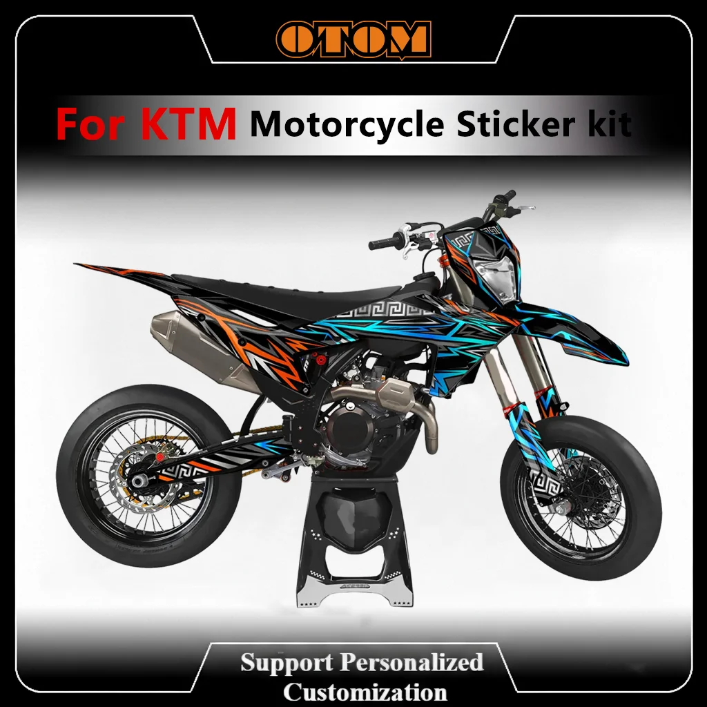 

OTOM Motorcycle Graphics Decals For KTM SX SXF XCF 2023-2025 EXC EXCF XCW 2024-2026 Holographic Customize Background Sticker Kit