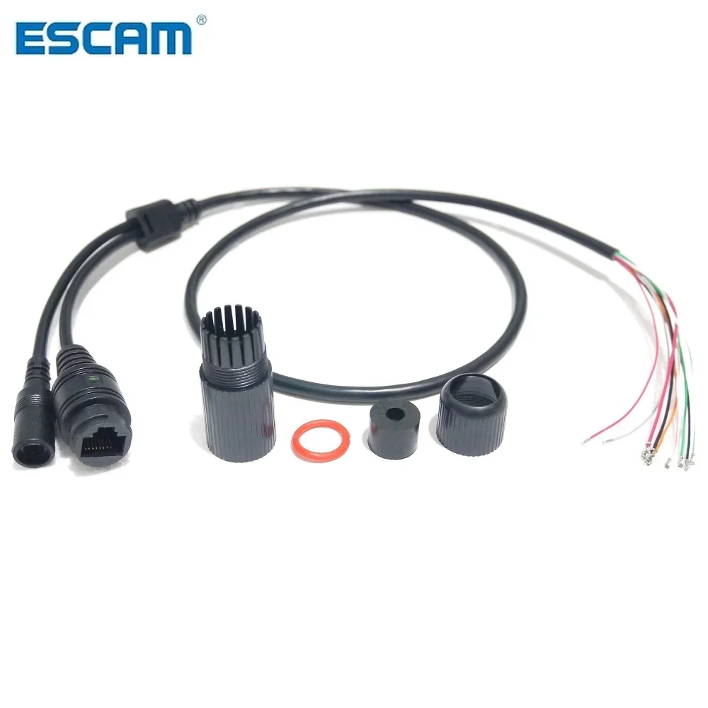 Câble d'alimentation vidéo étanche, longueur 65cm, RJ45 600 connecteurs avec politiquement las, CCTV POE IP, caméra réseau PCB Tech