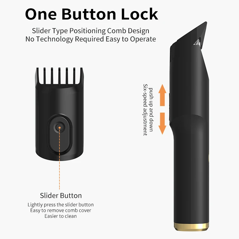 PFAY-cortadora de pelo profesional PL558 para hombres y niños, máquina de corte de pelo recargable por USB, cortador impermeable de Máquina para cortar cabello