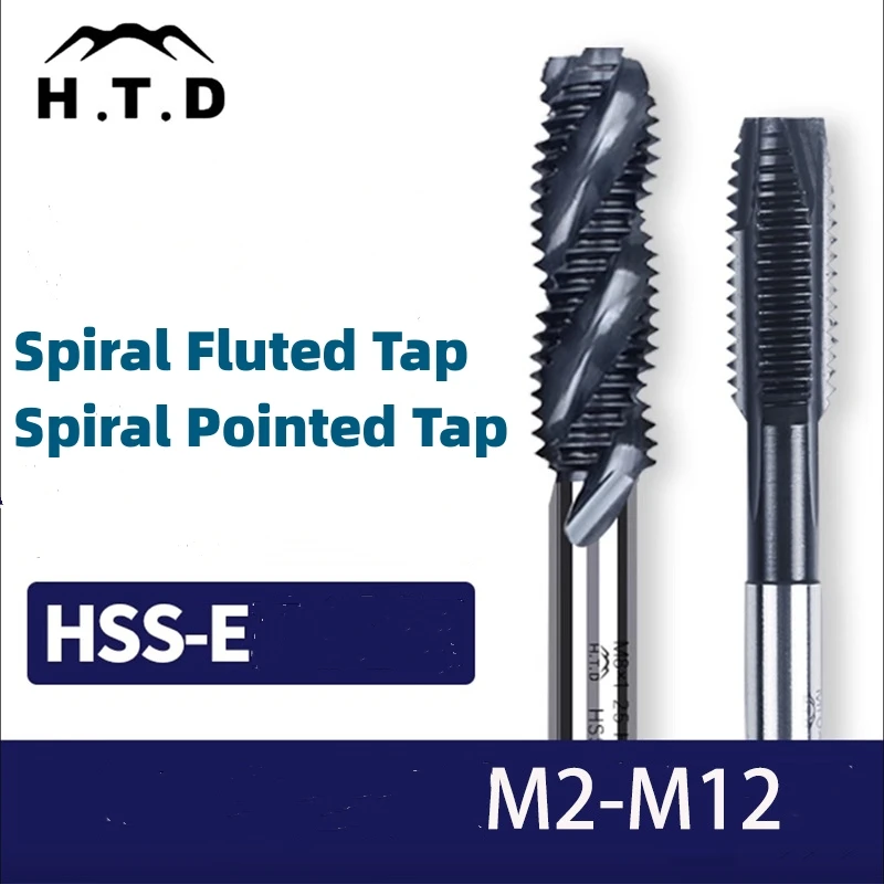 

HTD HSSE Metric Spiral Fluted Tap/Spiral Pointed Tap M2M2.5M3M4M5M6M8M10M12 X0.4 0.45 0.7 0.8 1 1.25 Machine Screw Thread Taps