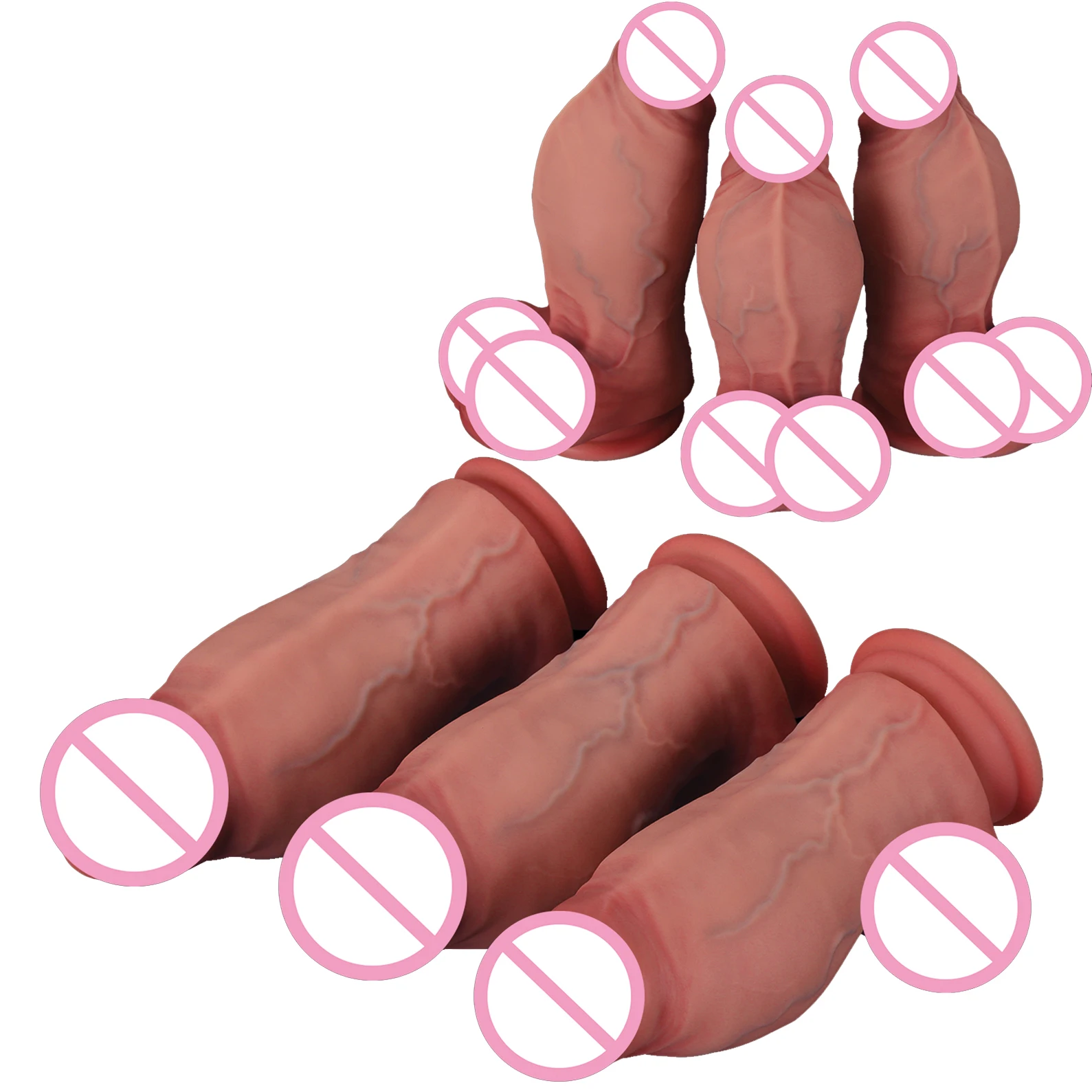 Realistic Dildo Fatty Cock Penis Veins Texture Adult Sex Toys For Women Men Gay 18+ Dick Sex Shop Anal Vaginal Stimulation Gode