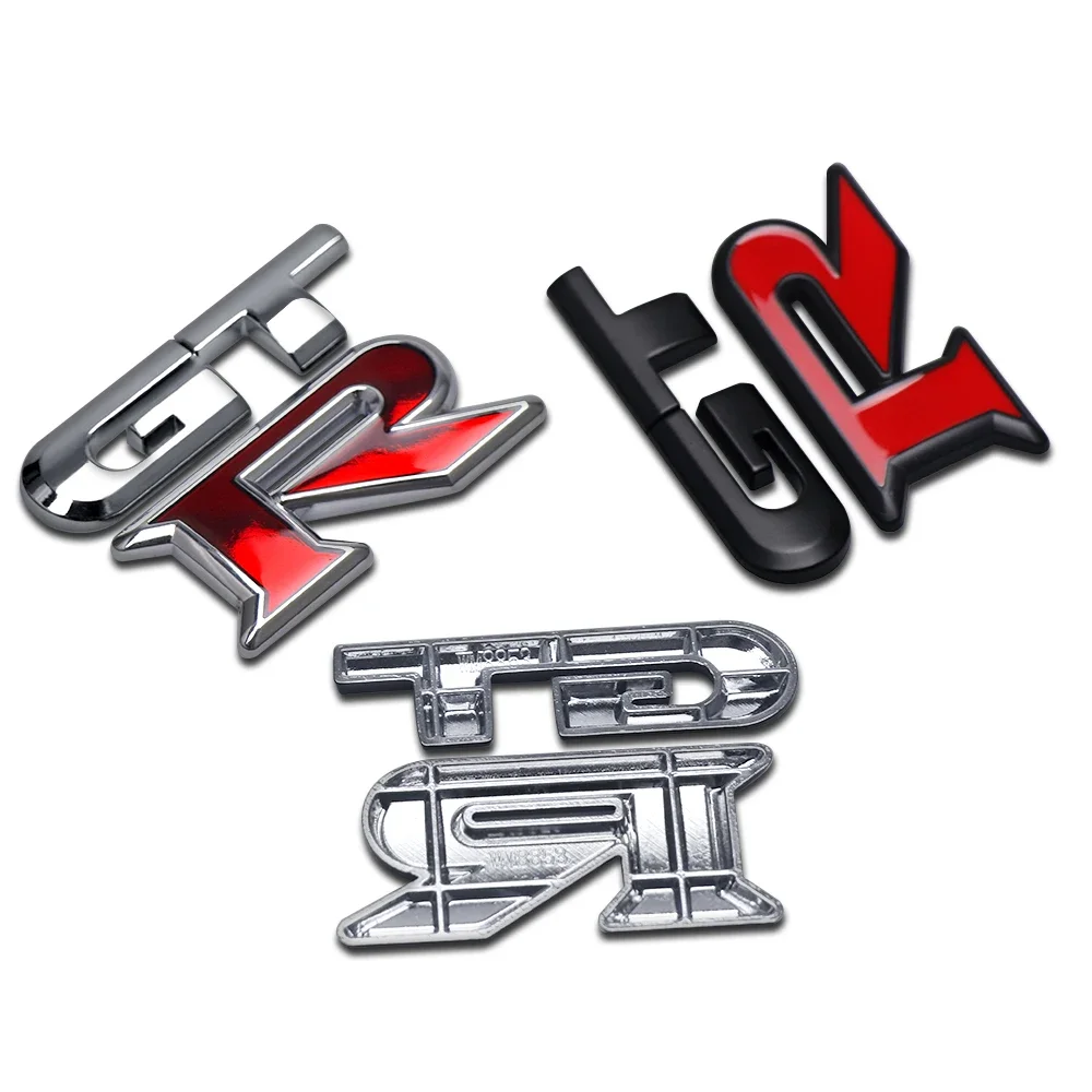 Emblema de Metal 3D com Logo GTR para Nissan Nismo Tiida Teana GTR 350Z 370Z Juke, Adesivo para Porta-Malas Traseiro e Capa Central