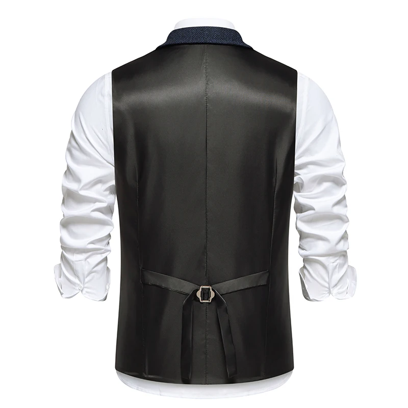 سترة بدلة رجالية جديدة لربيع وصيف 2025 مع نسيج متعرج سترة رسمية من الساتان بصدر واحد وجيب مزيف