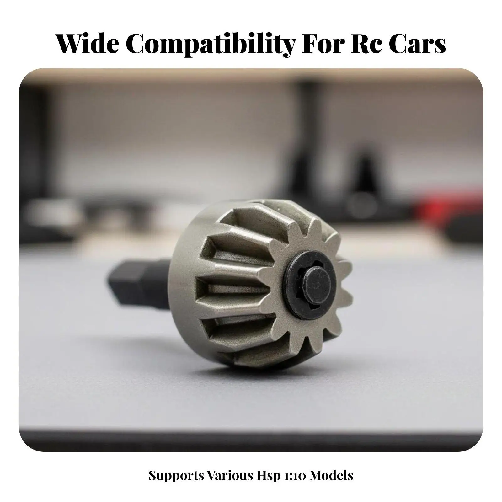 1/10 RC Car Alloy Differential Gear for HSP 94123 94103 High Torque Bevel Gear Parts Bashing Kit