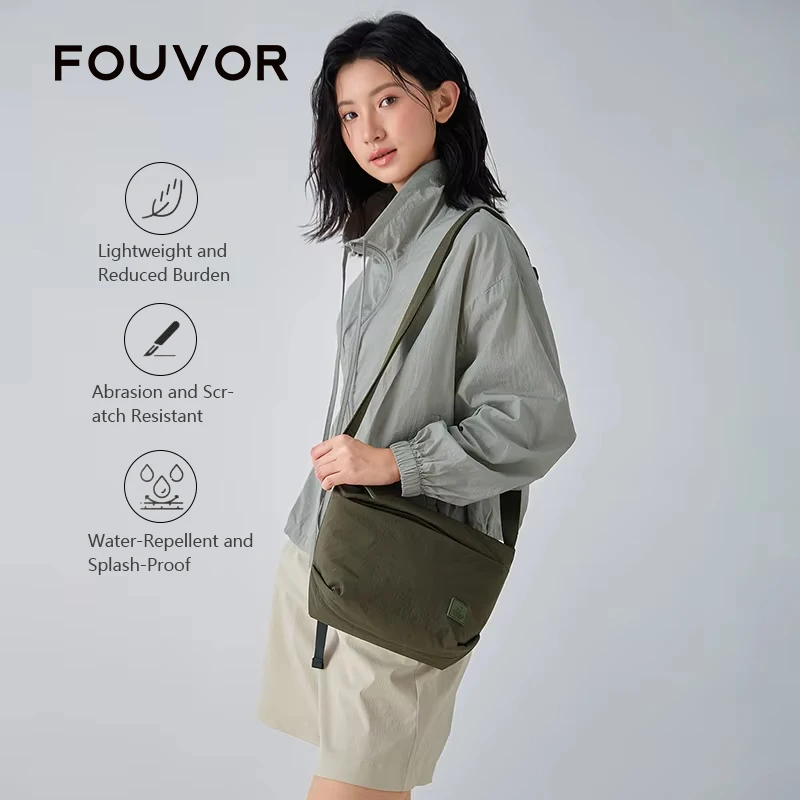 

Женская сумка через плечо Fouvor, маленькая, нейлоновая, легкая, повседневная, модная, кроссбоди, 2026, для подростков и молодежи, спортивная сумка-мессенджер 3071-02