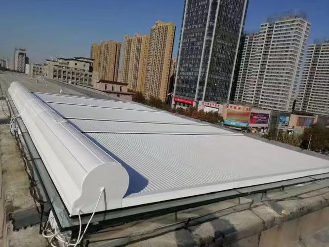 

Smart Aluminum Glass Sunroom Electric Curtain Skylight Retractable Window Sun Blind Sheet Shutter Roof Roller