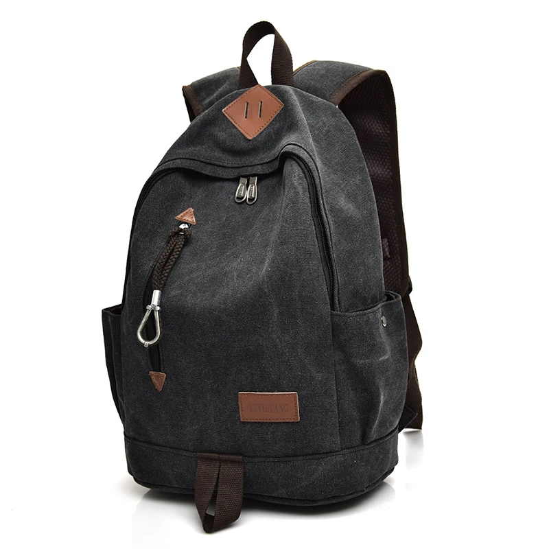 New Fashion Men Canvas Backpacks Large School Bags For Teenagers Boys Girls Travel Laptop Backbag Mochila Rucksack High Quality